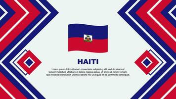 Haiti Flagge abstrakt Hintergrund Design Vorlage. Haiti Unabhängigkeit Tag Banner Hintergrund Vektor Illustration. Haiti Design