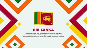 sri Lanka Flagge abstrakt Hintergrund Design Vorlage. sri Lanka Unabhängigkeit Tag Banner Hintergrund Vektor Illustration. sri Lanka Vorlage