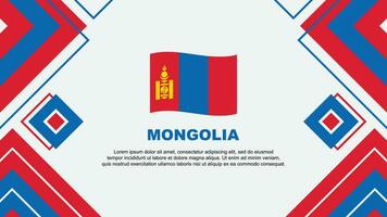 mongoliet flagga abstrakt bakgrund design mall. mongoliet oberoende dag baner tapet vektor illustration. mongoliet bakgrund