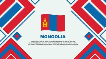 mongoliet flagga abstrakt bakgrund design mall. mongoliet oberoende dag baner tapet vektor illustration. mongoliet flagga