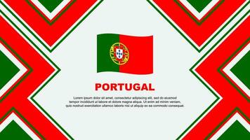 portugal flagga abstrakt bakgrund design mall. portugal oberoende dag baner tapet vektor illustration. portugal vektor