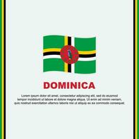 Dominica Flagge Hintergrund Design Vorlage. Dominica Unabhängigkeit Tag Banner Sozial Medien Post. Dominica Karikatur vektor