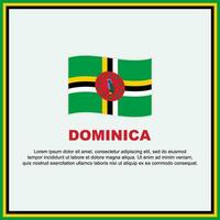 Dominica Flagge Hintergrund Design Vorlage. Dominica Unabhängigkeit Tag Banner Sozial Medien Post. Dominica Banner vektor