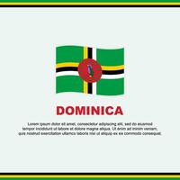 Dominica Flagge Hintergrund Design Vorlage. Dominica Unabhängigkeit Tag Banner Sozial Medien Post. Dominica Design vektor