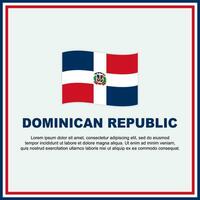 Dominikanska republik flagga bakgrund design mall. Dominikanska republik oberoende dag baner social media posta. Dominikanska republik baner vektor