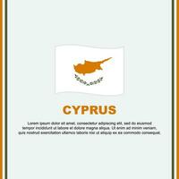 Zypern Flagge Hintergrund Design Vorlage. Zypern Unabhängigkeit Tag Banner Sozial Medien Post. Zypern Karikatur vektor