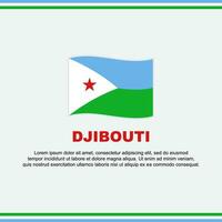 Dschibuti Flagge Hintergrund Design Vorlage. Dschibuti Unabhängigkeit Tag Banner Sozial Medien Post. Dschibuti Design vektor