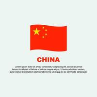 Kina flagga bakgrund design mall. Kina oberoende dag baner social media posta. Kina bakgrund vektor