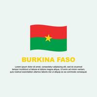 Burkina Faso Flagge Hintergrund Design Vorlage. Burkina Faso Unabhängigkeit Tag Banner Sozial Medien Post. Burkina Faso Hintergrund vektor