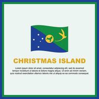 Weihnachten Insel Flagge Hintergrund Design Vorlage. Weihnachten Insel Unabhängigkeit Tag Banner Sozial Medien Post. Weihnachten Insel Banner vektor