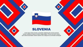 slovenien flagga abstrakt bakgrund design mall. slovenien oberoende dag baner tapet vektor illustration. slovenien tecknad serie
