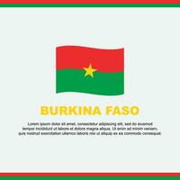 Burkina faso flagga bakgrund design mall. Burkina faso oberoende dag baner social media posta. Burkina faso design vektor