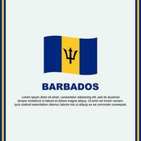 barbados flagga bakgrund design mall. barbados oberoende dag baner social media posta. barbados tecknad serie vektor