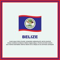 belize Flagge Hintergrund Design Vorlage. belize Unabhängigkeit Tag Banner Sozial Medien Post. belize Banner vektor