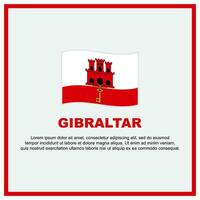 gibraltar flagga bakgrund design mall. gibraltar oberoende dag baner social media posta. gibraltar baner vektor