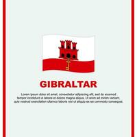 Gibraltar Flagge Hintergrund Design Vorlage. Gibraltar Unabhängigkeit Tag Banner Sozial Medien Post. Gibraltar Karikatur vektor