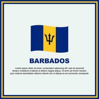 Barbados Flagge Hintergrund Design Vorlage. Barbados Unabhängigkeit Tag Banner Sozial Medien Post. Barbados Banner vektor