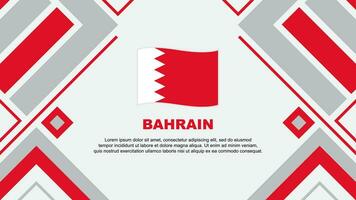 Bahrain Flagge abstrakt Hintergrund Design Vorlage. Bahrain Unabhängigkeit Tag Banner Hintergrund Vektor Illustration. Bahrain Flagge