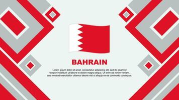 Bahrain Flagge abstrakt Hintergrund Design Vorlage. Bahrain Unabhängigkeit Tag Banner Hintergrund Vektor Illustration. Bahrain Karikatur