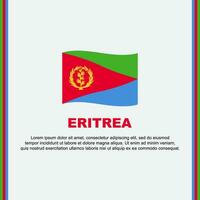 eritrea Flagge Hintergrund Design Vorlage. eritrea Unabhängigkeit Tag Banner Sozial Medien Post. eritrea Karikatur vektor