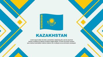 Kasachstan Flagge abstrakt Hintergrund Design Vorlage. Kasachstan Unabhängigkeit Tag Banner Hintergrund Vektor Illustration. Kasachstan Illustration