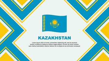 Kasachstan Flagge abstrakt Hintergrund Design Vorlage. Kasachstan Unabhängigkeit Tag Banner Hintergrund Vektor Illustration. Kasachstan Vektor