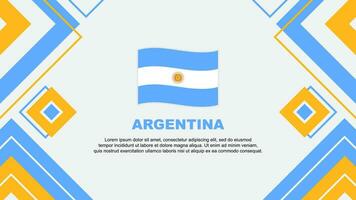 argentina flagga abstrakt bakgrund design mall. argentina oberoende dag baner tapet vektor illustration. argentina bakgrund