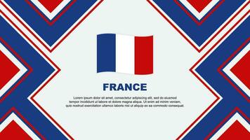 Frankreich Flagge abstrakt Hintergrund Design Vorlage. Frankreich Unabhängigkeit Tag Banner Hintergrund Vektor Illustration. Frankreich Vektor