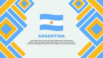 argentina flagga abstrakt bakgrund design mall. argentina oberoende dag baner tapet vektor illustration. argentina