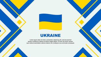 ukraina flagga abstrakt bakgrund design mall. ukraina oberoende dag baner tapet vektor illustration. ukraina illustration