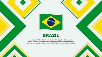 Brasilien Flagge abstrakt Hintergrund Design Vorlage. Brasilien Unabhängigkeit Tag Banner Hintergrund Vektor Illustration. Brasilien Unabhängigkeit Tag