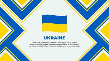 ukraina flagga abstrakt bakgrund design mall. ukraina oberoende dag baner tapet vektor illustration. ukraina vektor