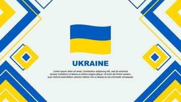 Ukraine Flagge abstrakt Hintergrund Design Vorlage. Ukraine Unabhängigkeit Tag Banner Hintergrund Vektor Illustration. Ukraine Hintergrund