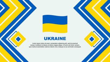 ukraina flagga abstrakt bakgrund design mall. ukraina oberoende dag baner tapet vektor illustration. ukraina design