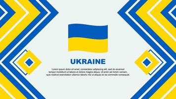 Ukraine Flagge abstrakt Hintergrund Design Vorlage. Ukraine Unabhängigkeit Tag Banner Hintergrund Vektor Illustration. Ukraine Design