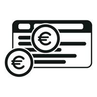 uppkopplad webb kreditera pengar ikon enkel vektor. förändra säker plånbok vektor