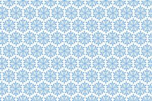 Blau Schneeflocke nahtlos Muster. Weihnachten Hintergrund. Vektor Design.