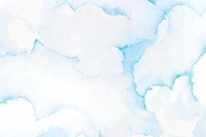 moln i blå himmel för bakgrund med akvarell 1 vektor