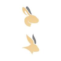 Kaninchen Symbol Vorlage Vektor-Illustration vektor