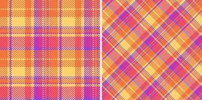 Tartan Hintergrund Textur von Stoff Textil- nahtlos mit ein Plaid Vektor Muster überprüfen.