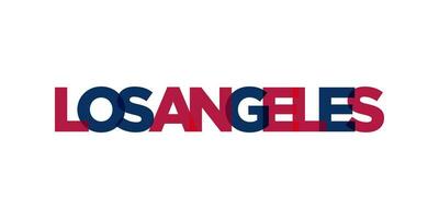 los Engel, Kalifornien, USA Typografie Slogan Design. Amerika Logo mit Grafik Stadt Beschriftung zum drucken und Netz. vektor