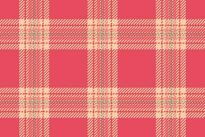 Tartan nahtlos Vektor von Hintergrund Textur Plaid mit ein Stoff Muster prüfen Textil.