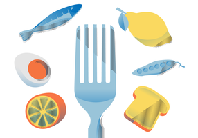 Gesunde Nahrungsmittelnahrungs-Vektor-flache Illustration vektor