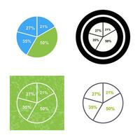 cirkeldiagram vektor ikon