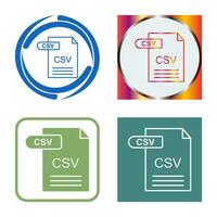 csv-Vektorsymbol vektor