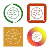 cirkeldiagram vektor ikon