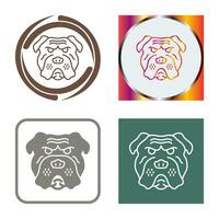 Bulldogge-Vektor-Symbol vektor