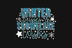 Weihnachten Winter T-Shirt Entwürfe, Typografie Design Weihnachten Zitate, gut zum T-Shirt, Becher, Geschenk, Drucken Drücken Sie vektor