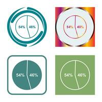 Vektorsymbol für Kandidatenstatistiken vektor