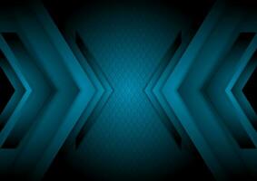 Technologie abstrakt dunkel Blau Hintergrund mit Pfeile vektor